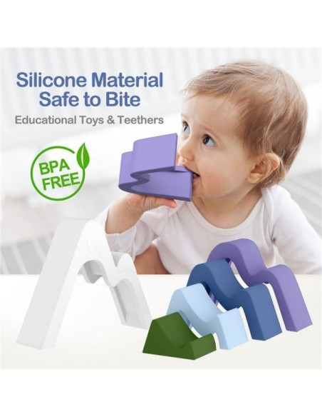 MONTAÑA INVIERNO SILICONA 5 pzas