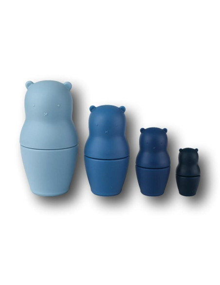 MUÑECAS RUSAS OSOS AZUL