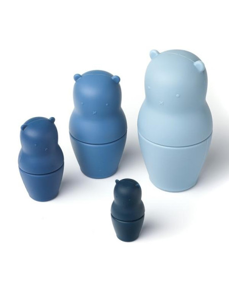 MUÑECAS RUSAS OSOS AZUL