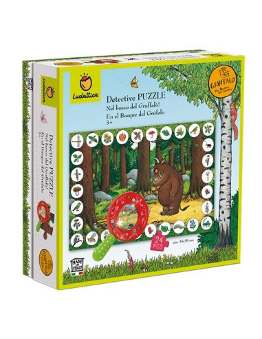 DETECTIVE PUZZLE GRÚFALO EN EL BOSQUE  108 pzas