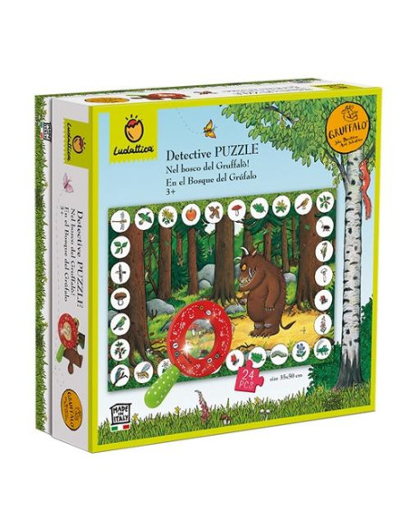 DETECTIVE PUZZLE GRÚFALO EN EL BOSQUE  108 pzas