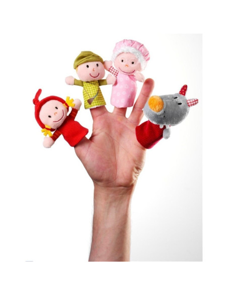 MARIONETA DEDO CAPERUCITA ROJA