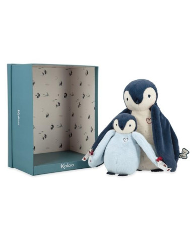 PINGUINO ABRAZANDO AZUL