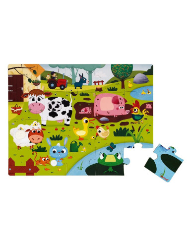 PUZZLE  TACTIL  LOS ANIMALES DE LA GRANJA