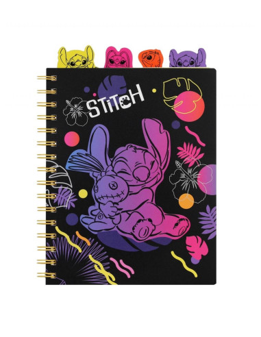 CUADERNO ESP.STITCH BLACK RELAX CUADERNO ESP.STITCH BLACK RELAX