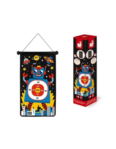 JUEGO DE DARDOS MAGNETICOS ROBOTS
