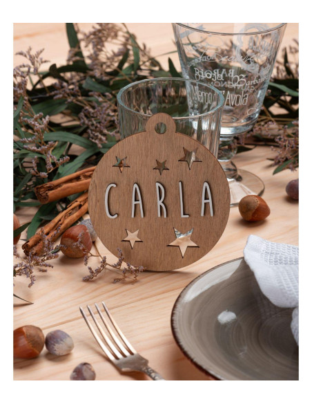 BOLA NAVIDAD MADERA