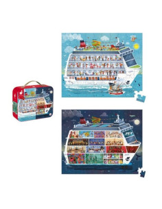 MALETÍN   + 2 PUZZLES BARCO 2