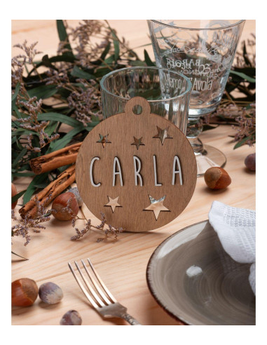 BOLA NAVIDAD MADERA