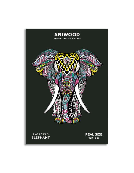 PUZZLE ANIWOOD ELEFANTE M