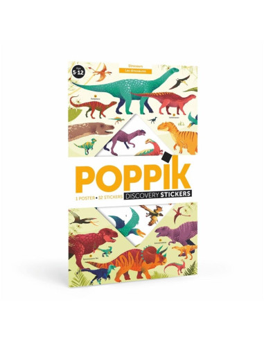 GRAN POSTER PEGATINAS DINOSAURIOS