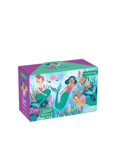 100 pc GLITTER PUZZLE MERMAIDS