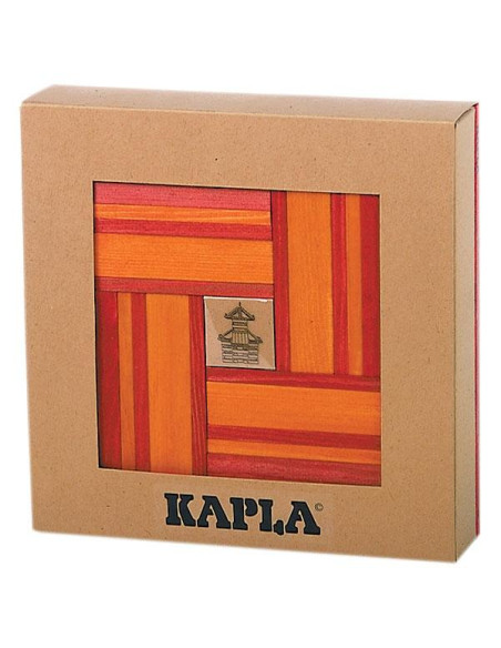 SET LIBRO+40 PIEZAS MADERA RED/ORANGE( Nº22)