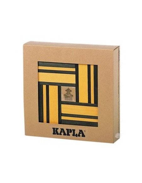 SET LIBRO + 40 PIEZAS MADERA GREEN/YELLOW (Nº23)