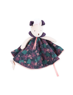 DOUDOU SOURIS PARME CARRE LES PACHATS