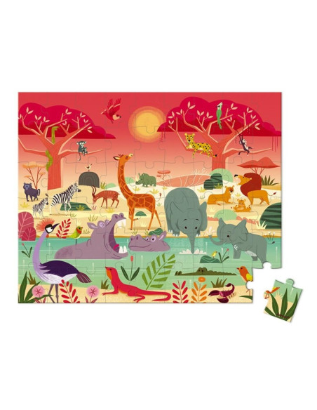 PUZZLE LA RESERVA DE ANIMALES 54 pzas