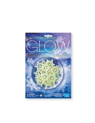 GLOW IN THE DARK SNOWFLAKES CIENCIA 4M