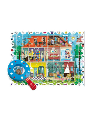 PUZZLE DETECTIVE EN MI CASA 108 pcs