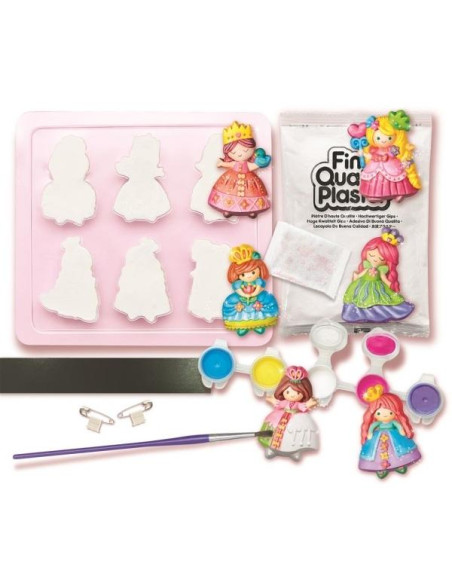 MOLDEA Y PINTA PRINCESAS