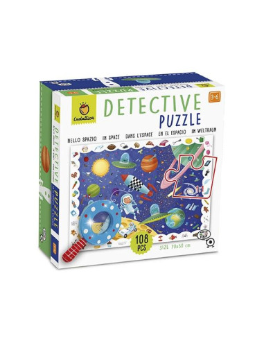 PUZZLE DETECTIVE EN EL ESPACIO 108 pcs