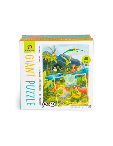 PUZZLE GIGANTE LOS DINOSAURIOS 48 pcs