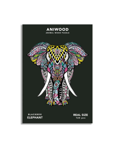 PUZZLE ANIWOOD ELEFANTE M