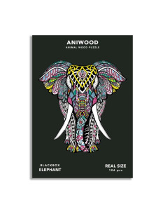 PUZZLE ANIWOOD ELEFANTE M